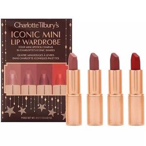 New in Box Charlotte Tilbury Iconic Mini Lip Wardrobe
